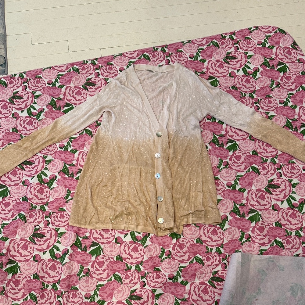 Chan Luu Beige Gradient Cardigan
